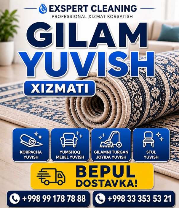 Yakkasaroy Gilam yuvish
