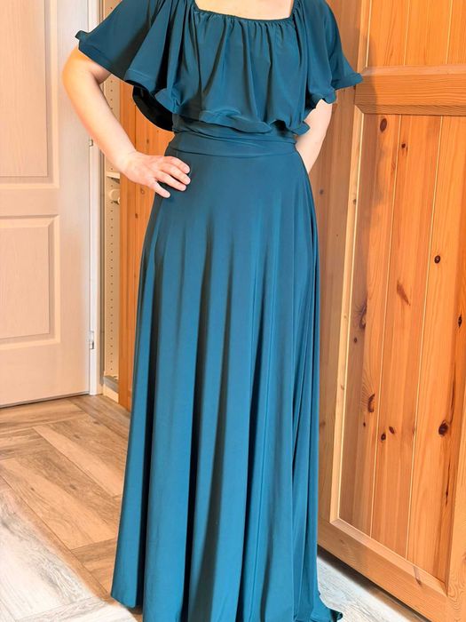 Rochie verde eleganta