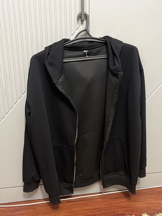 черная Зип худи XXL