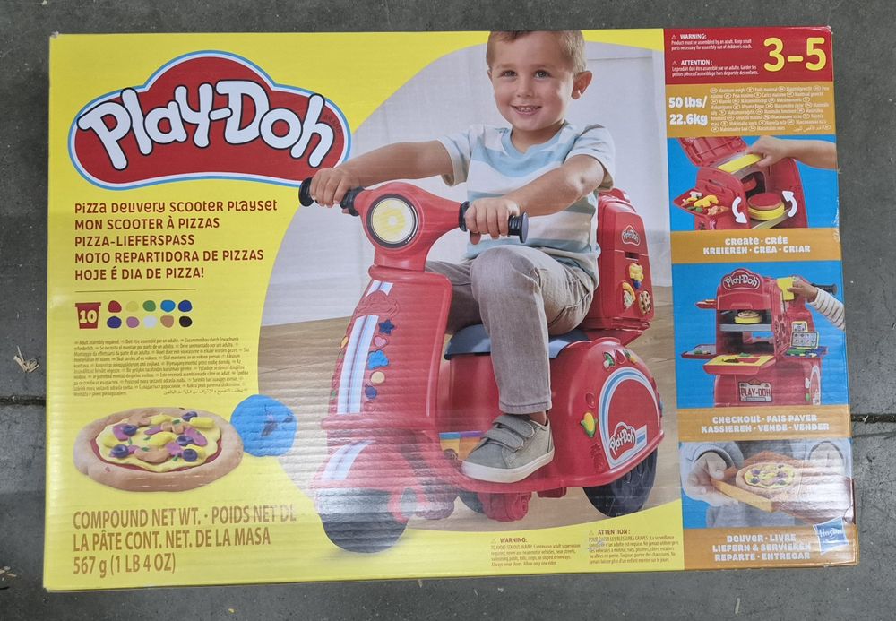 Plastelina Play-doh scooter de livrare pizza
