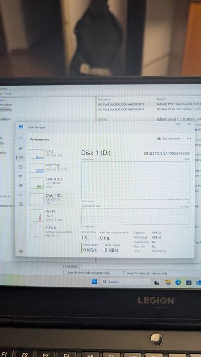 Lenovo Legion Y540, intel core i7, 16 GB ram, RTX 2060, 144Hz 1080