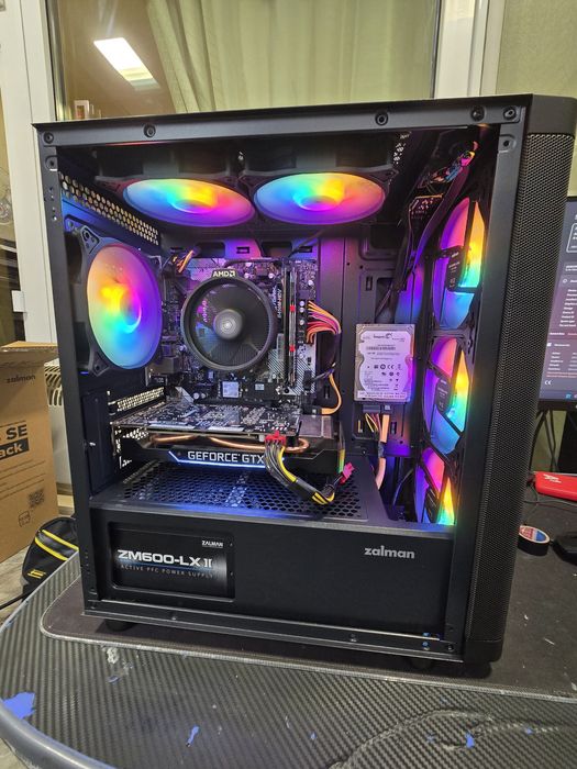 Бюджетен геймърски компютър  Ryzen 5 3600X / GTX 1660 / 16GB RAM