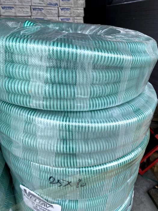 Furtun Absorbție - Refulare 1 1/4” (32mm) Rolă 30m, Spirală PVC Rigidă