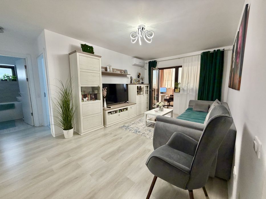 Apartament 2 camere complet mobilat si utilat loc de parcare si boxa inclusa