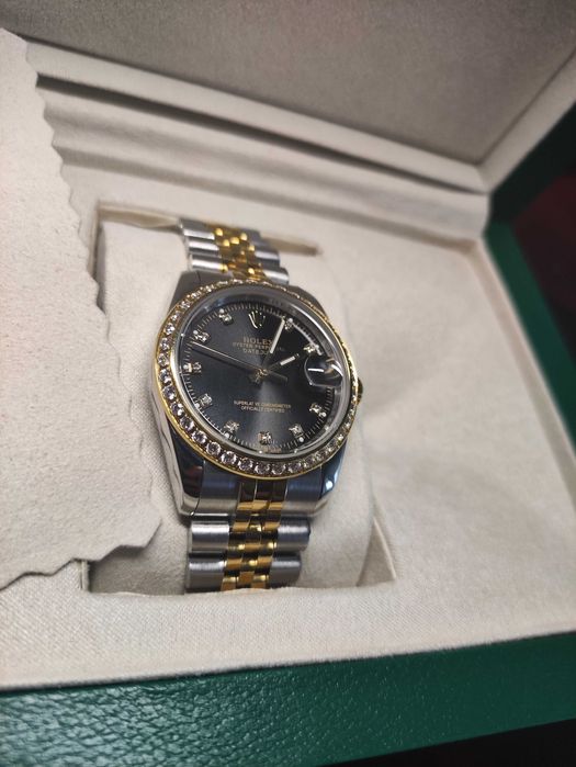 Rolex DateJust Diamond crown