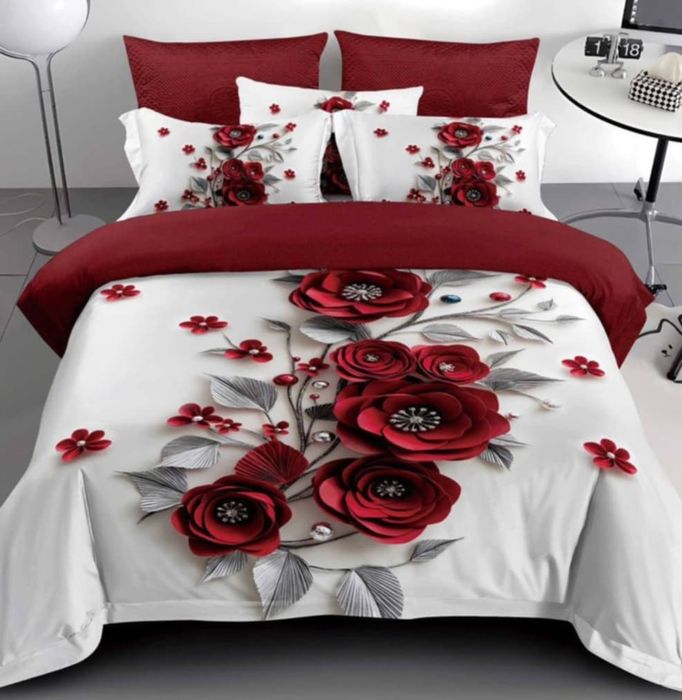 Lenjerie de pat finet 6 piese pentru pat dublu