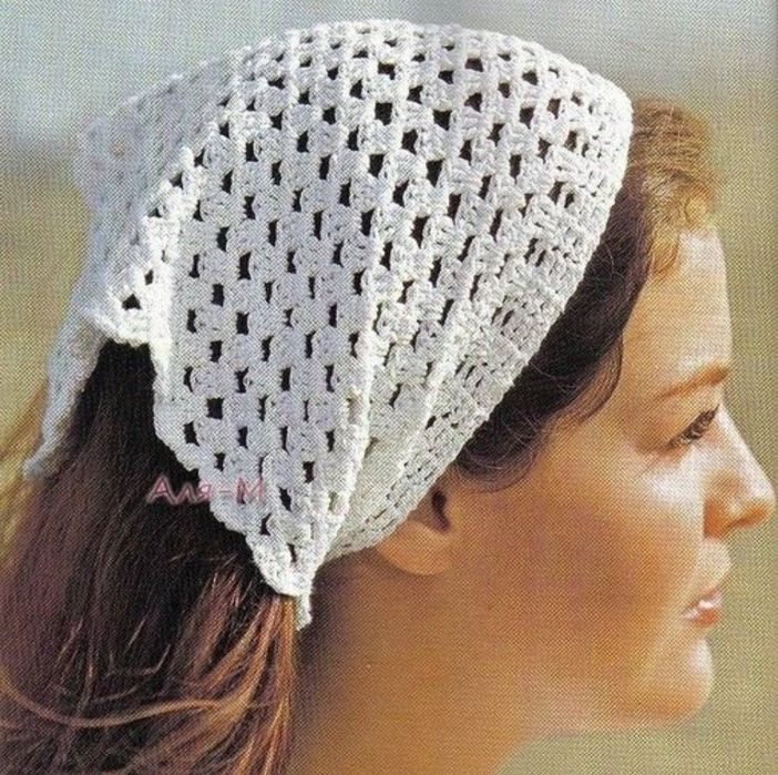 Женские вязаные косынки