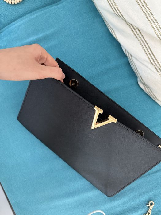 Дамска черна чанта клъч Валентино