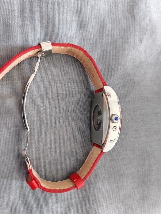 Ceas de dama automatic Ingersoll Open Heart rosu