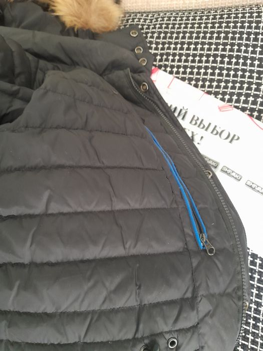 Срочно.Зимняя,мужская куртка с натуральным мехом на капюшоне. 48-50р