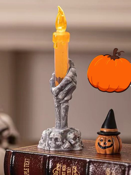 Свеча рука скелета на halloween хэллоуин узбекистан