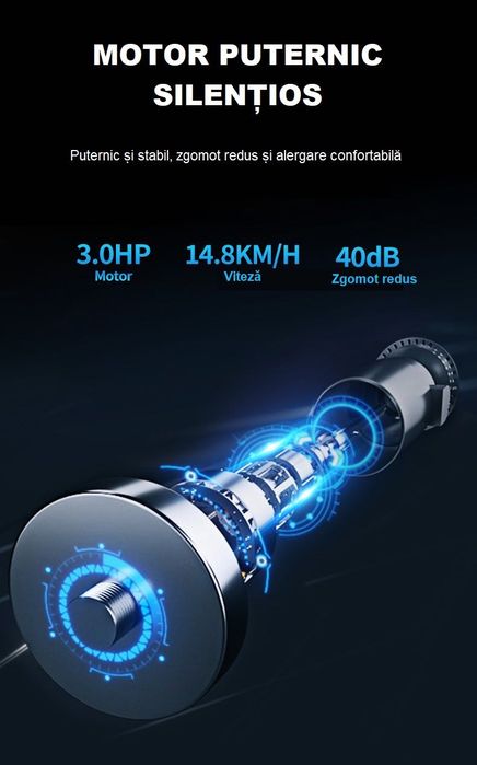 Banda Alergare K5S Electrica Viteza 15km/h 140Kg Inclinare automata