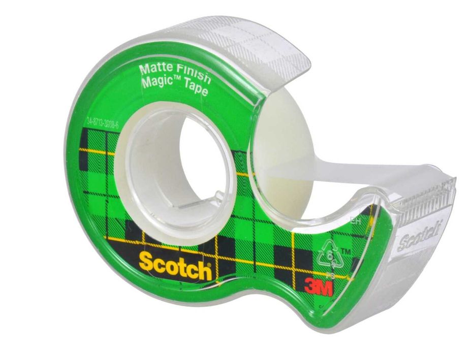 Scotch Magic Tape матовая финишная клейкая лента 19мм Х 5.08мм