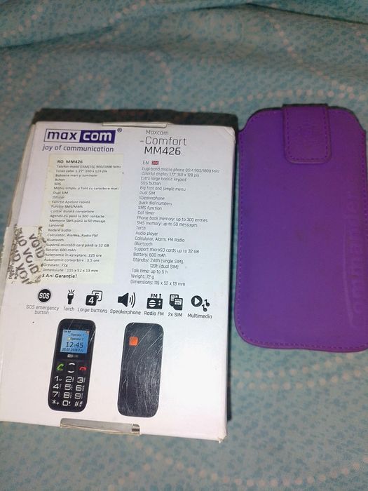 Telefon MAXICOM,cu 2 sim nou