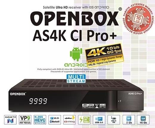 OPENBOX AS4K CI pro+ новый  с каробкам
