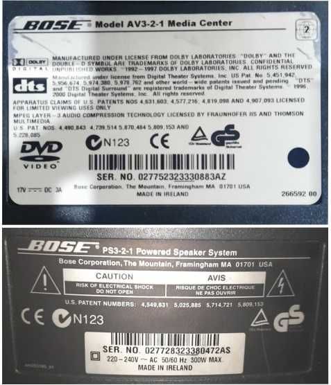 bose 321 seria 1 cu bluetooth