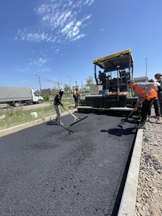 Асфальтирование ремонт дорог Укладка асфальта