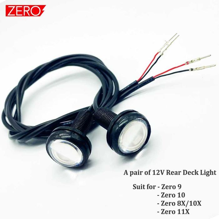 Lumini LED 12V pentru spate trotineta Quickvolt Zero 9/10/8X/10X/11X