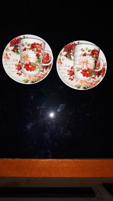 Комплект чаши с чинийки