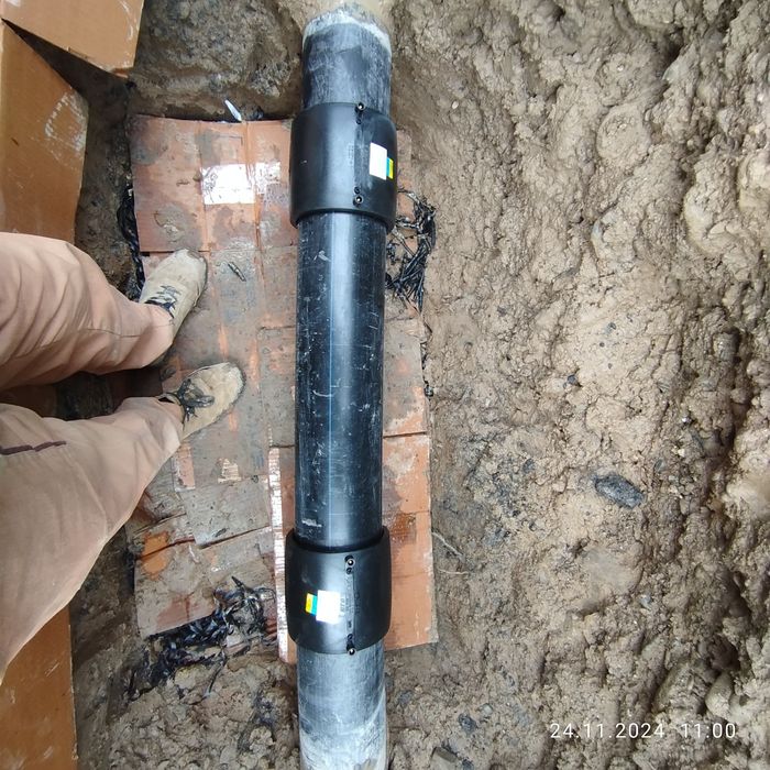 Большые трубы соединяем