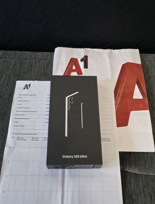 КАТО НОВ 256GB Samsung S25 Ultra Гаранция A1 2027г. BLACK | Черен