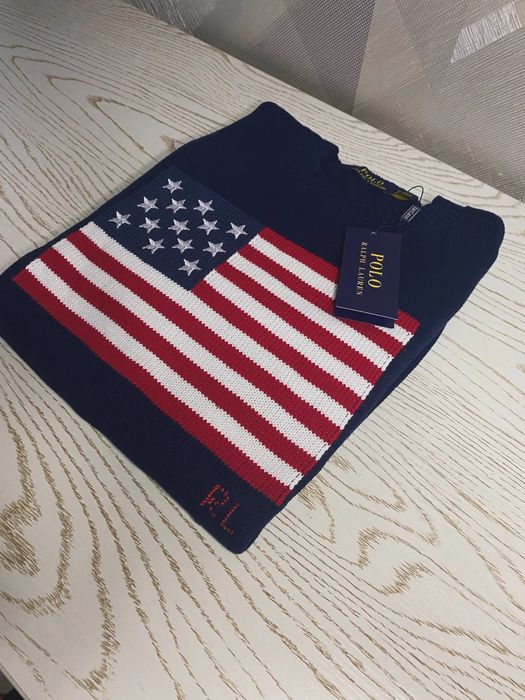 Свитер RL Polo , вязанный , размер L и XL .