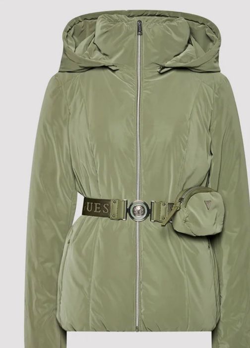 Дамско непромокаемо яке Guess Bella - бордо и маслинено