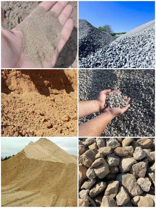 Щебень Песок речной мичуринский Глина Отсев Грузоперевозки Доставка Па