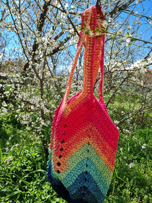 Плетена чанта ръчна изработка