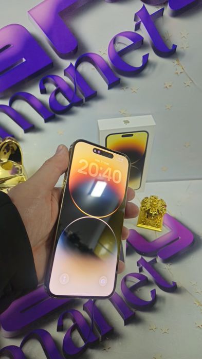 iPhone 14 PRO MaX 5G Gold 128GB Baterie Originală:86%.Preṭ fix!