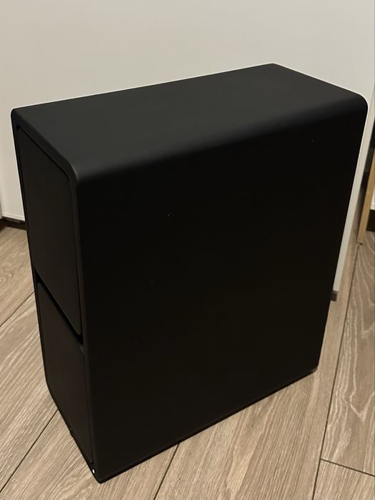 Матово черно шкафче 20х40х48