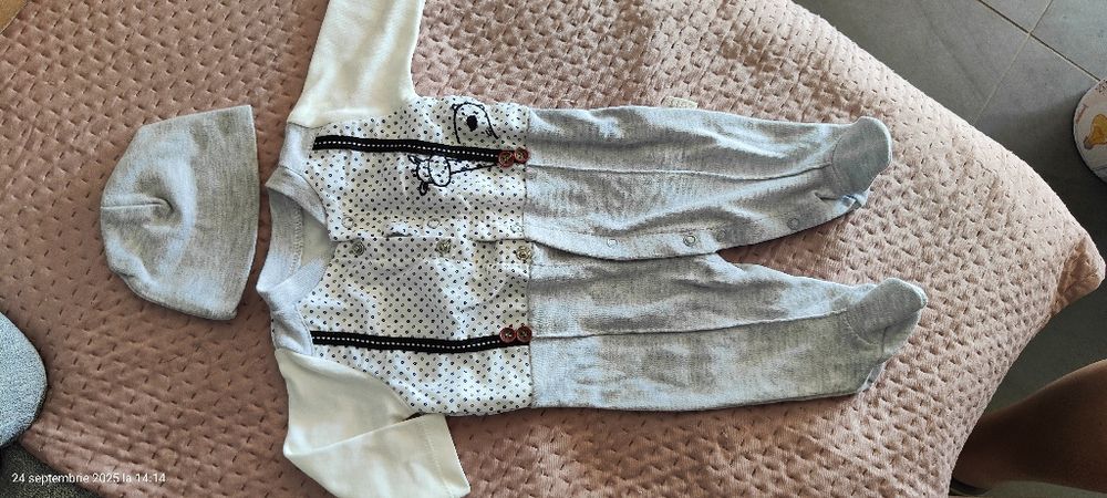 2 Salopete bebe  0-3 luni