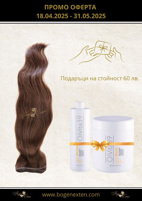 Естествена коса  за удължаване