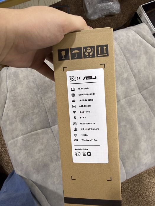 Optom Noutbuk Asij TK-161 Core i3-1000G4, 12GB DDR4, 256GB SSD, FHD+