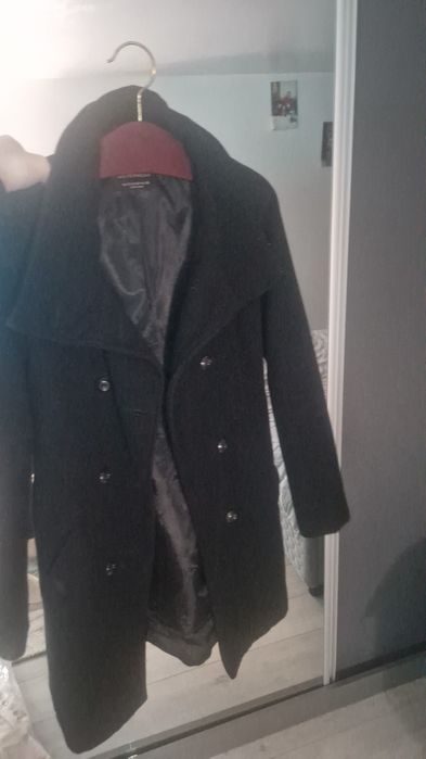 Palton negru s de la hm