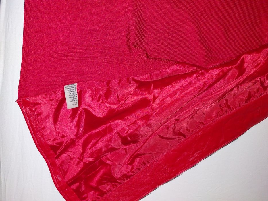 Дамско яке естествена кожа и текстил XL