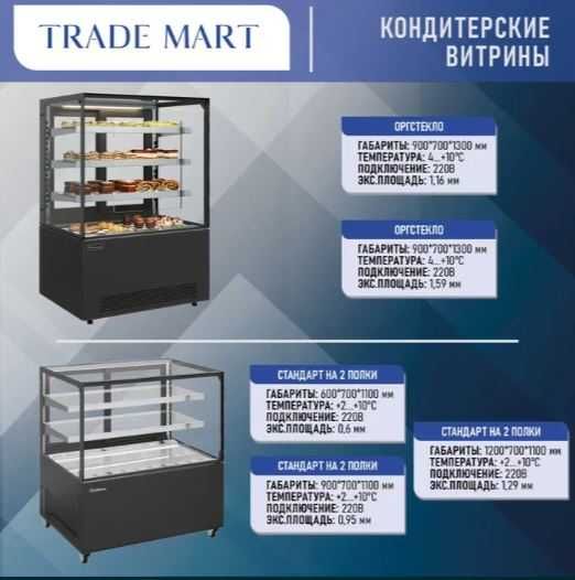Кондитерские витры Carboma