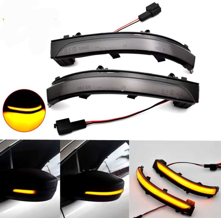 Динамични бягащи мигачи за огледалата за VW GOL Fox UP Vento гол венто