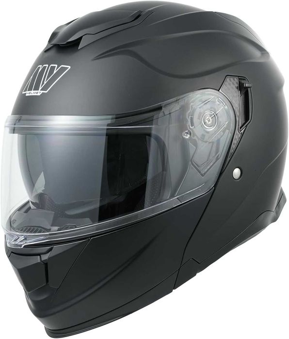 Мотористка каска MY 935, модулна, двойно стъкло, ECE 22.06 BLACK XL N1