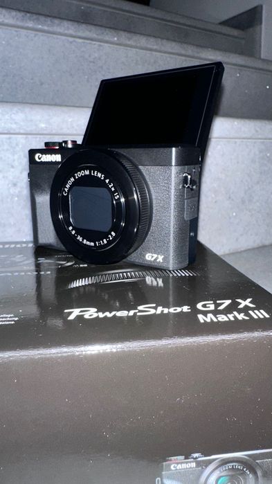 Дигитален фотоапарат Canon PowerShot G7X Mark III, 20.1MP, 4K, Черен