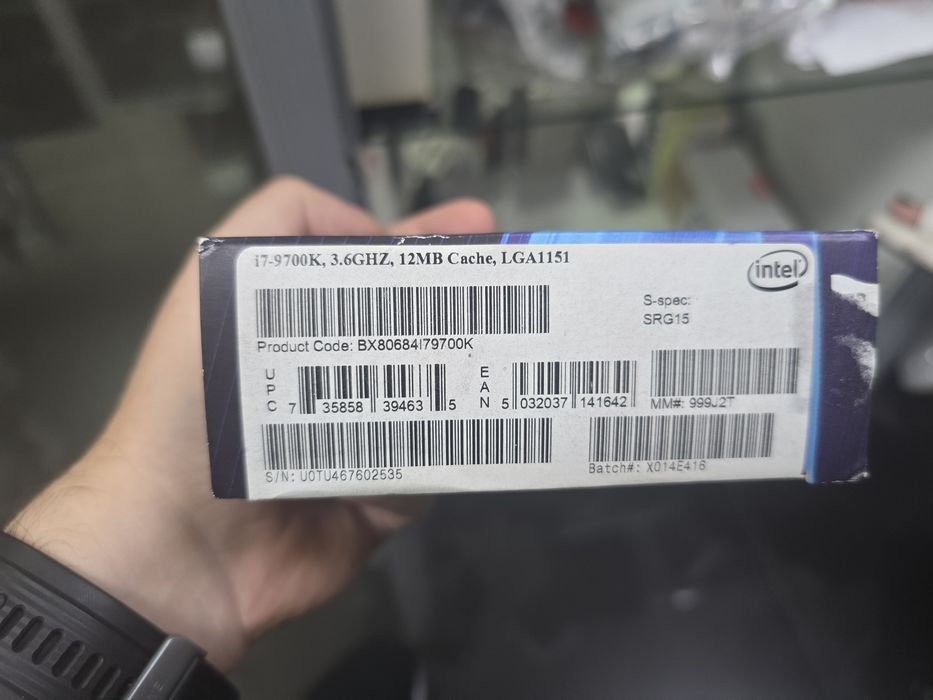 Чисто нов intel core i7 9700k (lga1151 socket)