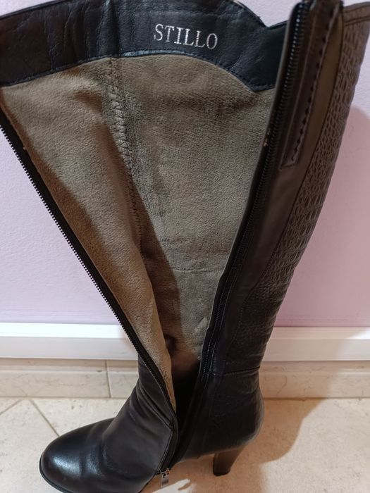 Дамски ботуши от естествена кожа, номер 38