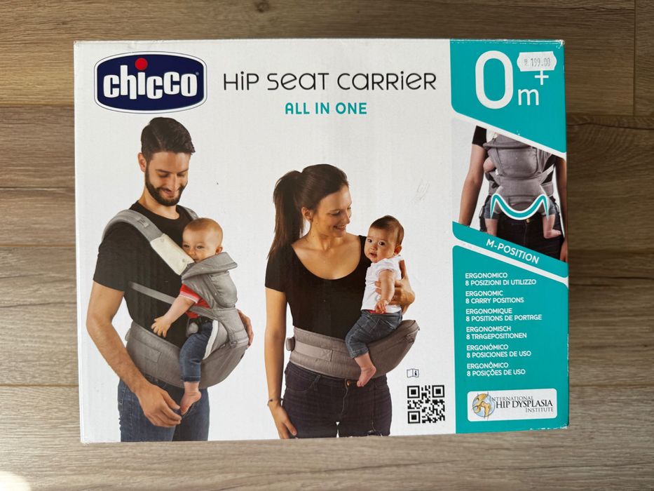 Ергономична раница за носене на бебе Chicco Hip Seat Carrier