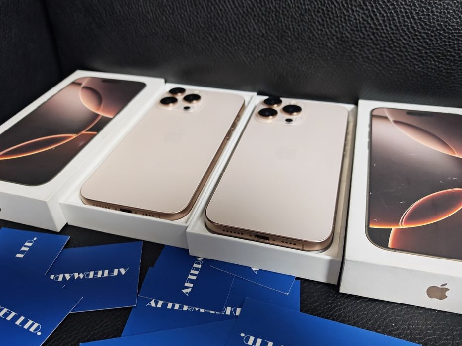 ^^^КАТО НОВ 1TB iPhone 16 Pro Max Zora Гаранция 2026г. Desert Titanium