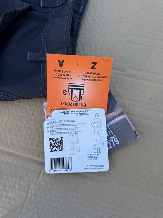 Pantaloni lucru MASCOT Safe Supreme Leeds, NOI, Mărimea 54 (XL