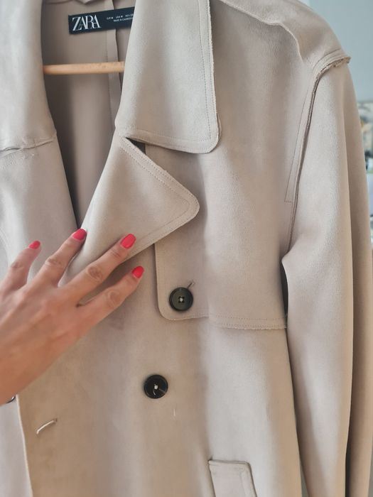 Сет Zara  НОВИ, тренчкот, дънки