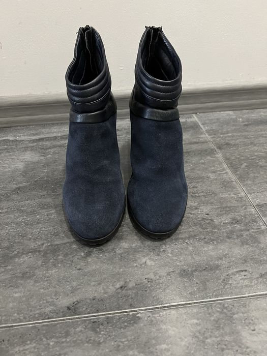 Боти естествен велур Тара