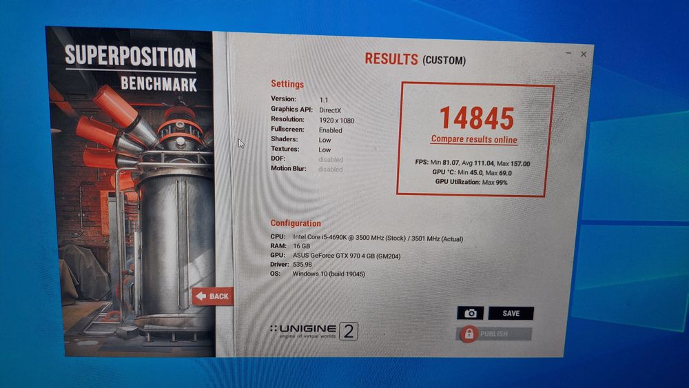 PC Gaming i5, 16 GB RAM, GTX 970 4 GB