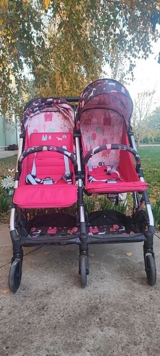 Количка за близнаци или породени деца Cosatto - Woosh Double, Unicorn