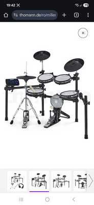 Set Tobe Electronice Millenium MPS-750X E-Drum Mesh SE Bundle